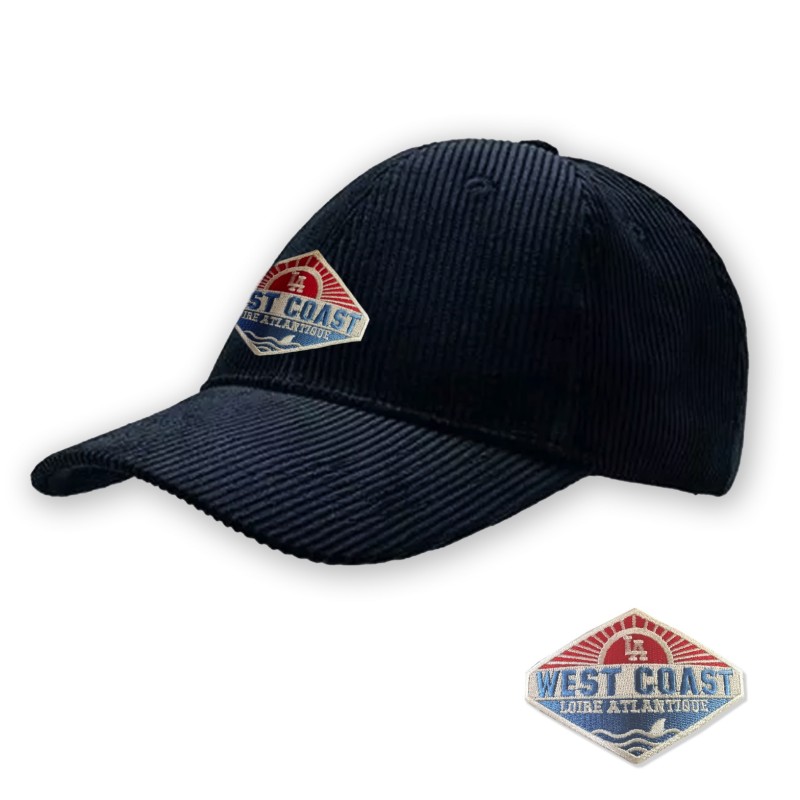 Casquette Velours Navy Patch