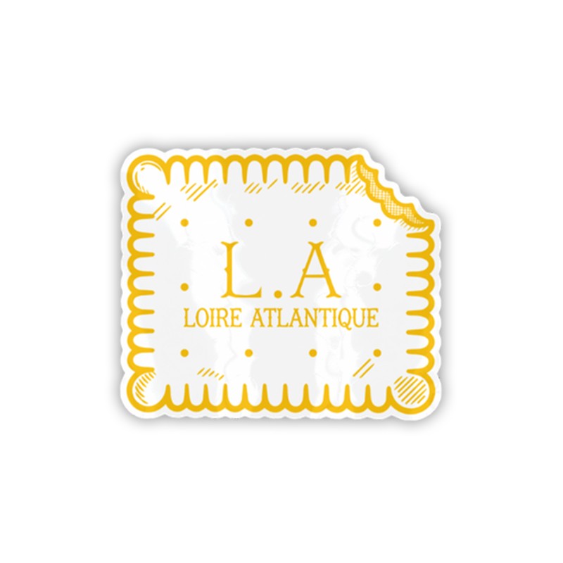 Sticker "Biscuit L.A" Yellow