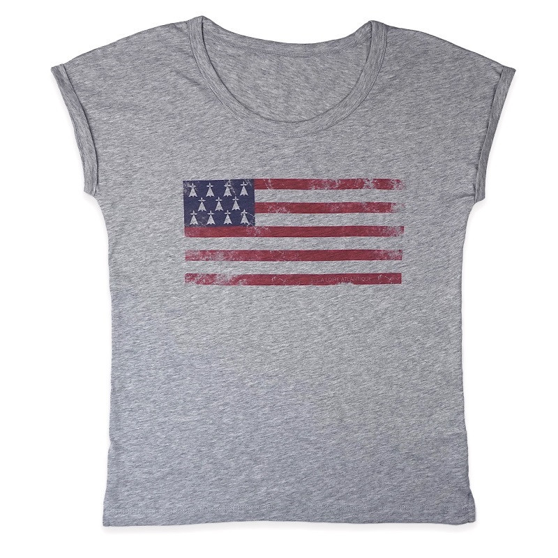 T-Shirt Femme Vintage Flag