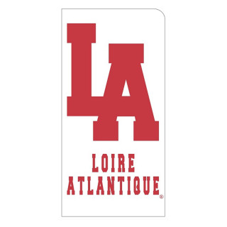 Sticker Blanc L.A Rouge, 44, L.A Loire Atlantique, La Baule, Nantes, West Coast, Autocollant. région.