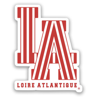 Sticker L.A Red Stripes, La Baule, cabine de plage, L.A Loire Atlantique, 44, West Coast, Nantes, autocollant,