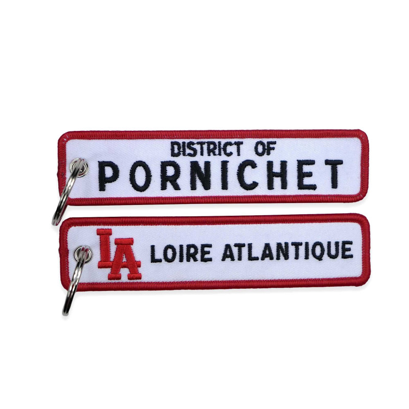 Porte-Clés "District of Pornichet", L.A Loire Atlantique, 44, West Coast, Porte clefs, souvenirs.