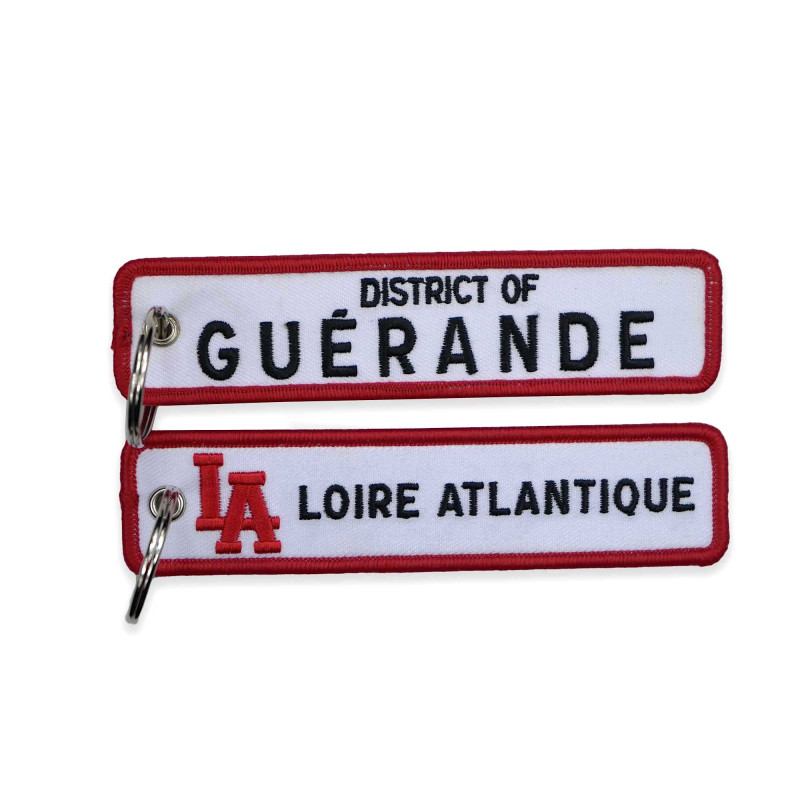 Porte-Clés "District of Guérande", sel, souvenirs, porte clefs, 44, West Coast, cadeaux.