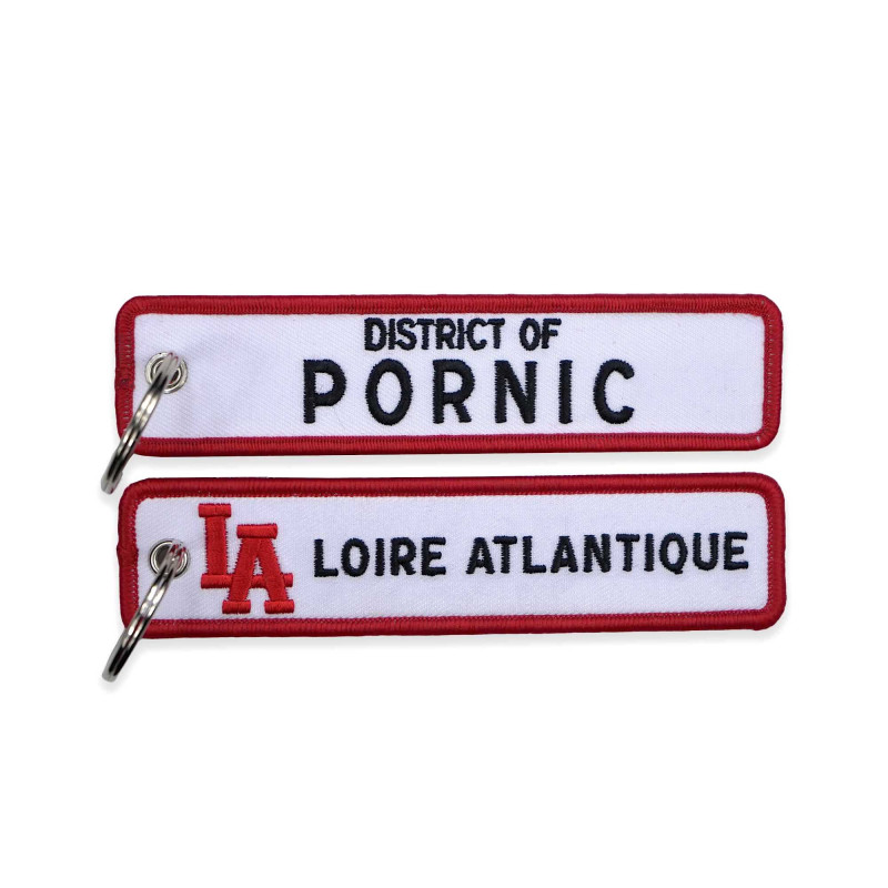 Porte-Clés "District of Pornic", L.A Loire Atlantique, Porte Clefs, souvenirs, West Coast, cadeaux, 44.