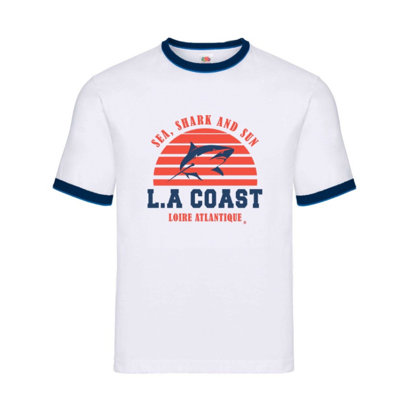 T-Shirt Vintage Sea, Shark & Sun, L.A Loire Atlantique, La Baule, Plage, Nantes, concept store, requins, 44, West Coast.