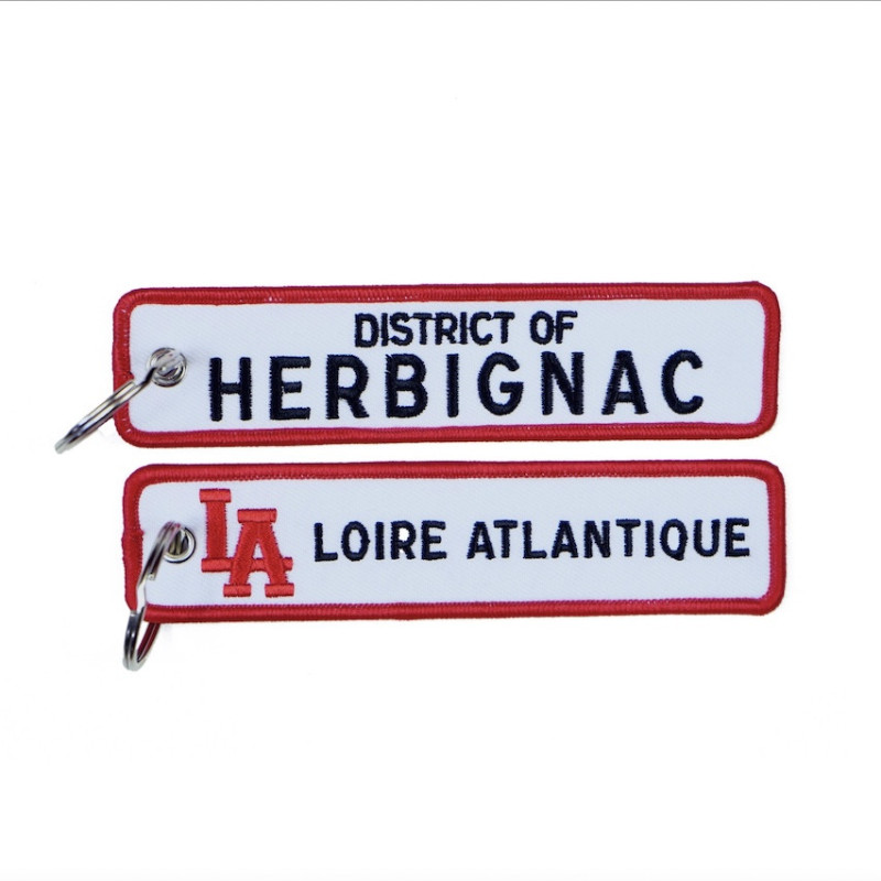 Porte-Clés "District of Herbignac", L.A Loire Atlantique, Cadeaux, porte clefs, souvenirs, 44. West Coast.