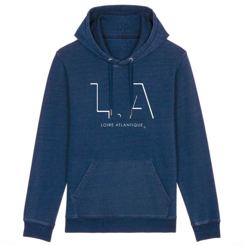 Sweat Capuche Denim Unisexe...